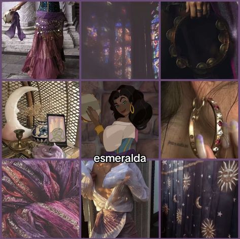 Disney Princesses As Aesthetics, Disney Princess Astethics, Beauty Queen Aesthetic, Esmeralda Disney Aesthetic, Esmeralda Core, Merida Aesthetic Disney Princess, Disney Princesses Collage, Fairies Aesthetic, Princess Movies