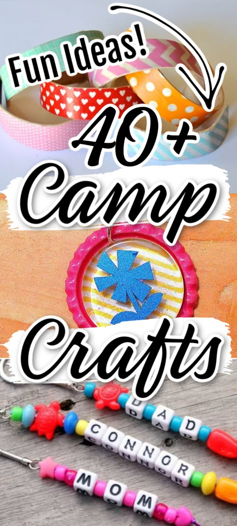 Brownie Camping Activities, Cheer Camp Crafts For Kids, Crafts For Campers, Horse Summer Camp Ideas, Grandma Camp Ideas Fun Activities, Unique Crafts For Kids, Church Camp Crafts, Group Crafts For Kids, Horse Camp Crafts