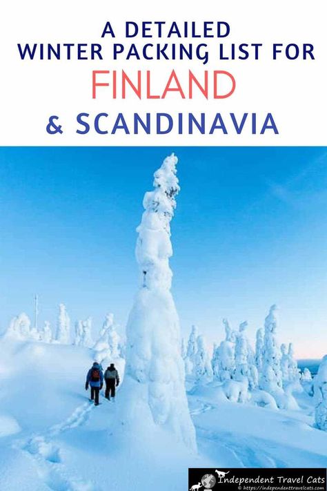 A Comprehensive Finland Packing List for winter - a complete guide to what to pack. Includes a printable packing checklist. Also works well for any cold weather destination including Scandinavia, Canada, Greenland, & Russia. #winterpackinglist #Finland #Finlandinwinter #wintertravel #Scandinavia #packinglist Printable Packing List, Winter Packing List, Winter Travel Destinations, Finland Travel, Packing Checklist, Winter Packing, Europe Travel Guide, Europe Travel Tips, Packing Tips For Travel