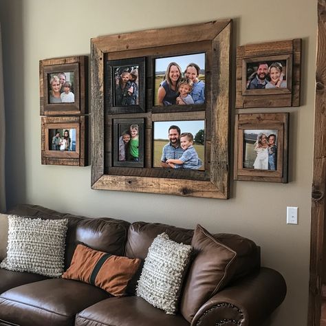 DIY Reclaimed Wood Picture Frames - Recipes Time Antique Picture Frame Ideas, Frames Recipes, Diy Picture Frames Ideas Creative, Diy Wood Picture Frames, Picture Frame Ideas, Framed Recipes, Reclaimed Wood Picture Frames, Home Decor Making, Diy Reclaimed Wood