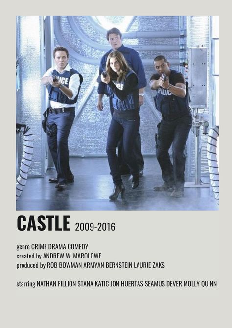 Castle Poster Tv Show, Detective Movie Poster, Show Polaroid Poster, Castle Show, Tv Show Posters, Castle Tv Show, Castle Movie, Castle 2009, Castle Series