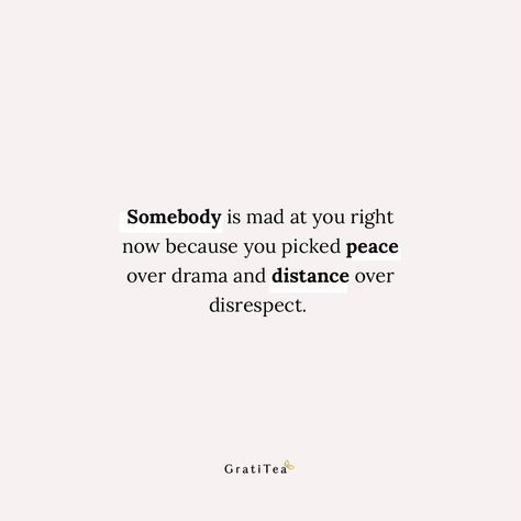 It can sting to know someone’s upset with you. Especially when you chose peace over a fight. You might be wondering if you did the wrong thing. But here’s the truth: their anger stems from your strength, not your weakness. By prioritizing peace, you refused to be drawn into a dramatic situation. Their disrespect wasn’t something you were willing to tolerate, so you created distance. This is a mature stance. It shows you value your own well-being and won’t settle for negativity. It might take... Quotes About Disrespectful People, Disrespectful People, Messy Quotes, Mad At You, You Mad, Self Healing, Well Being, You Choose, The Truth