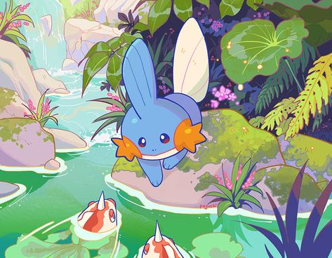 Cute Pokemon Desktop Wallpaper, Pokemon Summer Wallpaper, Water Pokemon Aesthetic, Yellow Pokemon Aesthetic, Pokemon Sun And Moon Aesthetic, Zoroark Pokemon, Wild Pokemon, Pokemon Images, Cute Pokemon Wallpaper