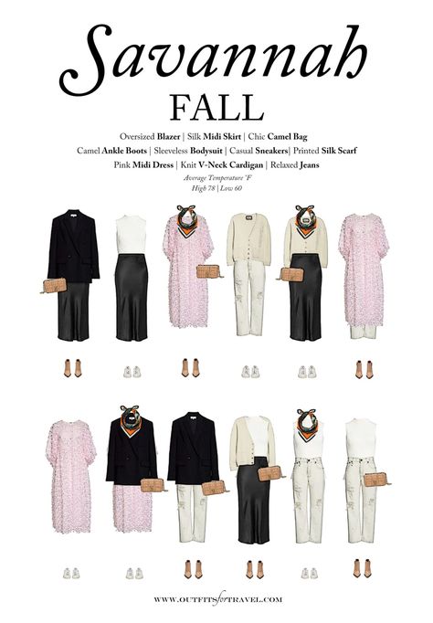 Seasonal Guide: 10 pieces you need to pack for Savannah in the fall. See our Savannah fall packing list for what to wear to Savannah, Georgia in the fall of 2020. This content uses affiliate links. Savannah Capsule Travel Wardrobe for September, October and November. Fall outfits 2020. What To Wear In Savannah Georgia In October, How To Dress For Savannah Georgia, Savannah Ga Outfits Fall, Charleston Packing List Fall, Savannah Packing List, What To Wear In Savannah Ga, Packing For Savannah Georgia, What To Wear In Savannah Ga Winter, Georgia Fall Outfits