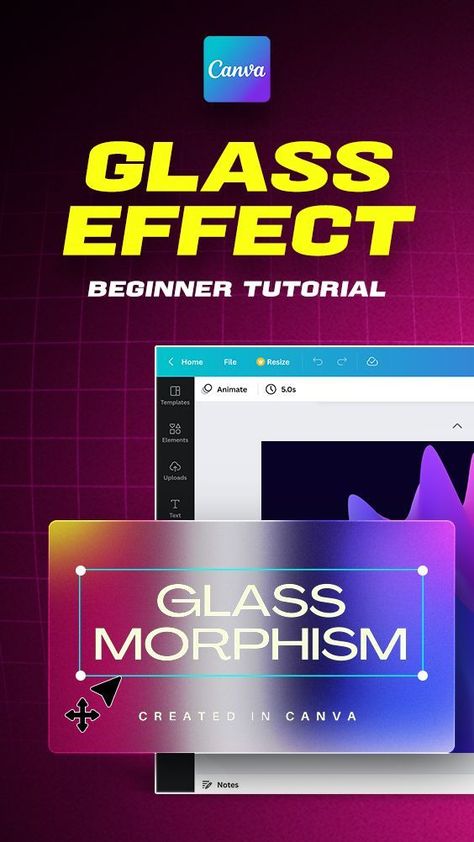 Want to learn how to create a glass effect with Canva? Then checkout this video where I breakdown the process in this beginner tutorial. #glassmorphism #glassmorphism design #design #graphic design #canva #canva tutorial #canva tutorials step by step #printmockup #mockupdesign #productmockup #psdmockup #mockupfree #mockuptemplates #packagingmockup Canva Effects Tutorial, Canva Text Tutorial, Canva Animation, Canva Tricks, Poster Tutorial, Tutorial Canva, Typography Tutorial, Text Tutorial, Canva Tutorials