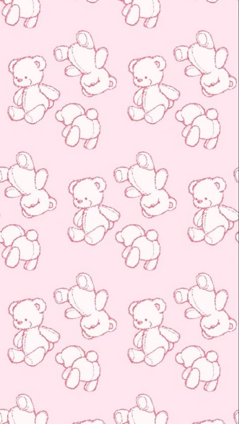 Cute Teddy Bear Wallpaper, Wallpers Pink, Pink Wallpaper Ipad, Teddy Bear Wallpaper, Bear Pink, Bow Wallpaper, Cocoppa Wallpaper, Cute Teddy Bear, Whatsapp Wallpaper