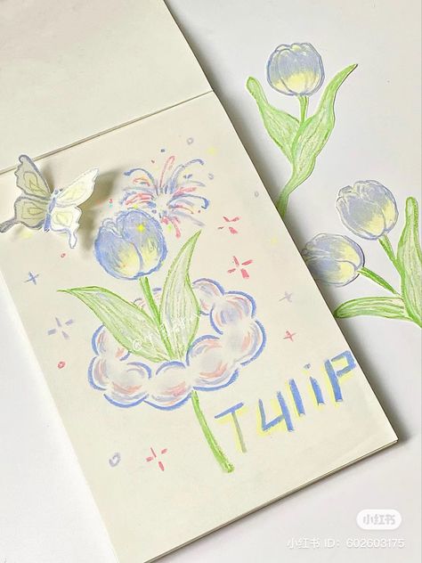 Feliz Cumpleaños Note It, Best Drawing Ideas Awesome, Flower Doodles Aesthetic, Oil Pastel Art, Sketchbook Art Journal, Easy Doodles Drawings, Purple Love, Book Art Diy, Cute Doodle Art