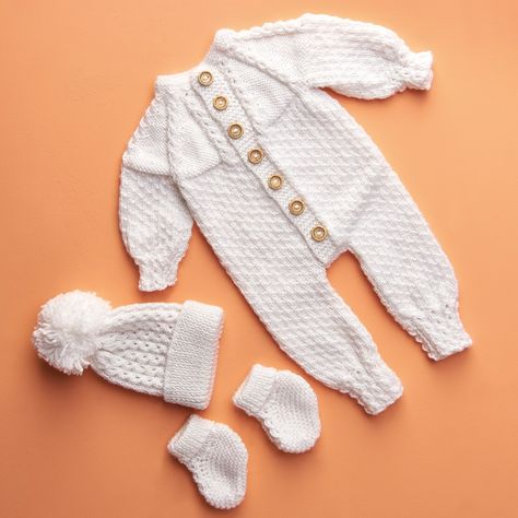 Romper Tutorial, Crochet Baby Romper, Newborn Layette, Kids Knitting, Knit Baby Romper, Kids Knitting Patterns, Baby Boy Knitting Patterns, Crochet Romper