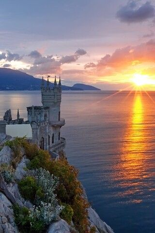 A Castle, The Ocean, Ukraine, The Sun, Castle, Sun