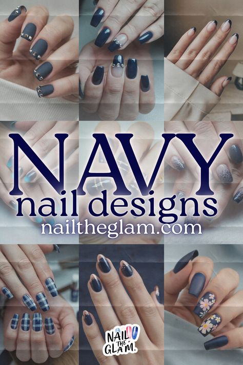 Article about 20 stunning navy nail designs, perfect for an elegant and sophisticated manicure with a bold twist.

Navy nail designs, Elegant navy nails, Bold nail art, Navy blue nails Navy Blue And Gold Gel Nails, Sun Moon And Stars Nail Art, Navy And Glitter Nails, Navy And Pearl Nails, Tan And Blue Nails Design, New Years Nails Navy Blue, Navy Nails For Prom, Navy With Silver Nails, Navy Blue Nails With Accent Nail