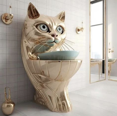 Loris Animal, Cat Themed Furniture, Cat Tree Plans, Cat Heaven, Cat Obsession, Whimsical Furniture, Cat Toilet, Fantasy Decor, Cat Items