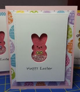 Marshmallow Bunny, Jaded Blossom, Little Bo Peep, Easter Flowers, Easter Peeps, Spring Cards, Papertrey Ink, Shaker Cards, Easter Ideas