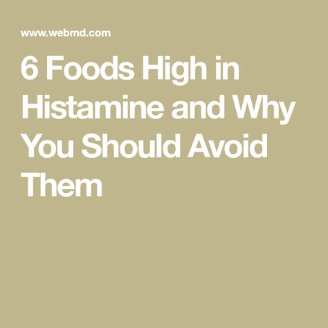 6 Foods High in Histamine and Why You Should Avoid Them Foods High In Histamines, High Histamine Foods To Avoid, Foods High In Histamine, Histamine Foods To Avoid, Alcohol Intolerance, High Histamine Foods, Low Histamine Diet, Watery Eyes, Seasonal Allergies