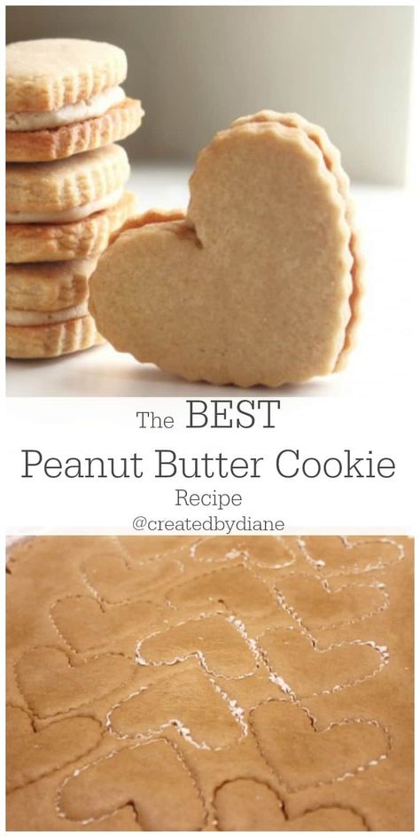 The best peanut butter cookie recipe @createdbydiane Best Peanut Butter Cookie Recipe, Brownie Vegan, Healthy Peanut Butter Cookies, Butter Cookies Easy, Butter Cookie Recipe, Resepi Biskut, Cut Out Cookie Recipe, Best Peanut Butter Cookies, Easy Peanut Butter Cookies