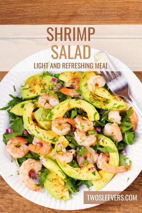 If you're craving a light and refreshing dish, get ready to fall in love with this homemade Shrimp Salad recipe. With succulent shrimp, crisp vegetables, and a zesty dressing, this salad is sure to become a favorite for lunch, dinner, or any time you need a healthy and satisfying meal. Shrimp Salad Recipes Healthy, Shrimp Salad Recipe, Salad Recipes Low Carb, Shrimp Salad Recipes, Keto Salad, Delicious Seafood Recipes, Seafood Recipes Healthy, Stove Top Recipes, Healthiest Seafood