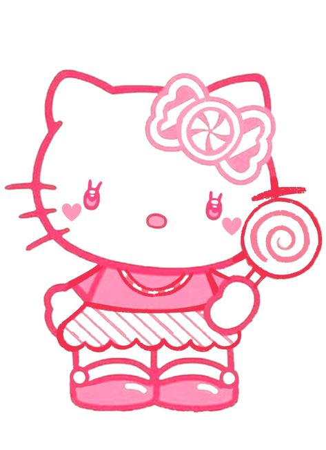 I edited a hk image Lollipop, Doll House, Hello Kitty, Super Cute, Kitty, Fictional Characters, Art