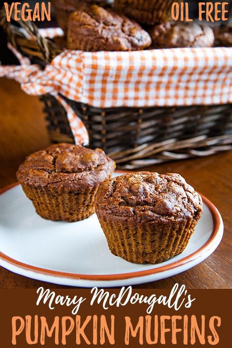 Vegan Pumpkin Muffins No Oil, Wfpb Pumpkin Muffins, Wfpb Desserts No Oil, Wfpb Muffins, Wfpb No Oil Recipes, Wfpb Recipes No Oil, Pumpkin Walnut Muffins, Vegan Pumpkin Muffins, Starch Solution Recipes