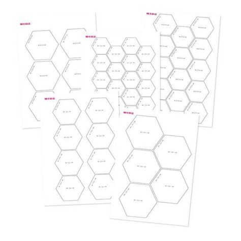 Hexie Template Free Pattern, Patchwork Hexagonal, Hexagon Template, Paper Peicing Patterns, Paper Piecing Templates, Hexie Quilts Patterns, Free Printable Paper, Free Paper Piecing Patterns, Hexagon Quilt Pattern