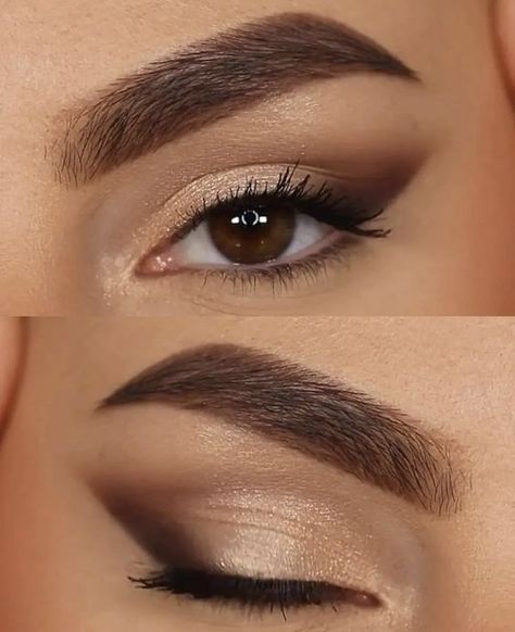 Formal Makeup Hooded Eyes, Soft Glam Makeup Hooded Eyes, Eye Makeup For Small Eyes, Bridesmaid Makeup Tutorial, Makeup For Small Eyes, Smudged Eyeliner, Soft Eye Makeup, Soft Makeup Looks, Eye Makeup Techniques