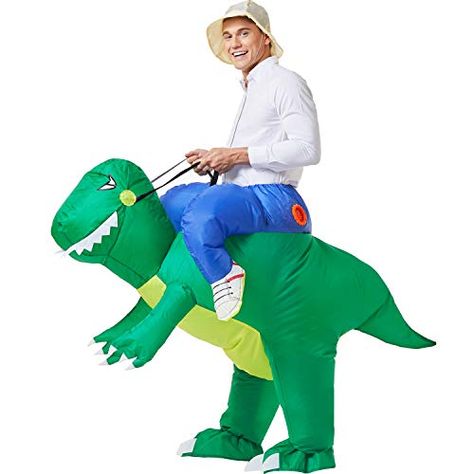 Blow Up Costumes, Adult Dinosaur Costume, Dinosaur Costumes, Inflatable Dinosaur Costume, Rex Costume, Inflatable Dinosaur, Halloween Blow Ups, T Rex Costume, Dinosaur Halloween Costume