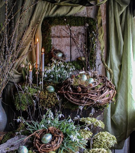 Dark Easter Aesthetic, Moody Easter Decor, Moody Spring Decor, Cut Flower Stand, Flower Stand Ideas, Olive Living Rooms, Store Display Ideas, April Easter, British Colonial Decor