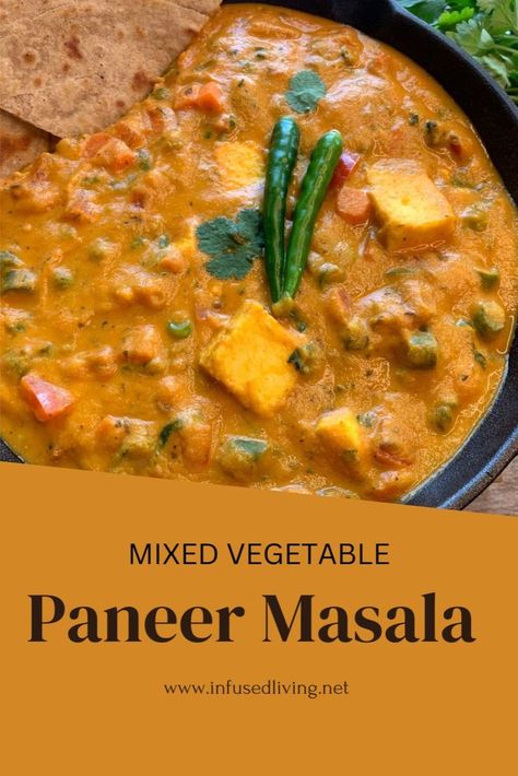 Paneer Masala Paneer Gravy, Vegetable Masala, Paneer Masala, Tandoori Roti, Gravy Ingredients, Boiled Vegetables, Veggie Food, Paneer Recipes, Indian Dessert Recipes