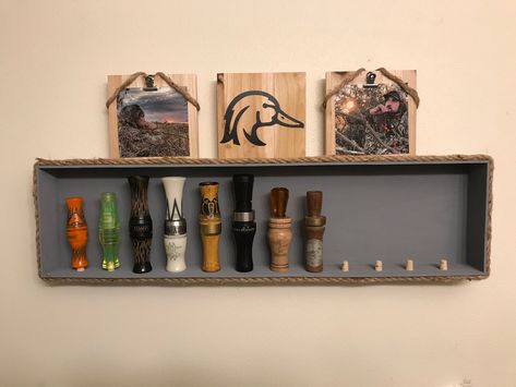 Hunting Organization Ideas, Duck Hunting Bedroom Ideas, Boys Duck Hunting Bedroom, Duck Hunter Bedroom, Hunting Bathroom Ideas, Diy Hunting Gifts, Hunting Bedroom Ideas For Men, Teen Boy Hunting Bedroom, Hunters Living Room Ideas