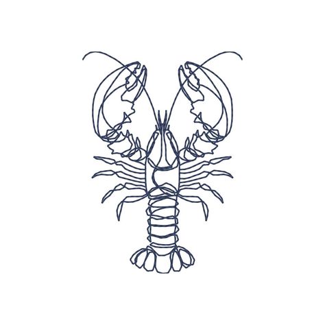 Lobster Embroidery Design, Sea Life Embroidery Designs, Seafood Embroidery File, Sea Creature Embroidery Design, Summer Embroidery File Seafood Embroidery, Lobster Embroidery, Nautical Embroidery, Summer Embroidery, Fish Net, Sea Creature, Embroidery Inspiration, Embroidery Projects, Embroidery Files