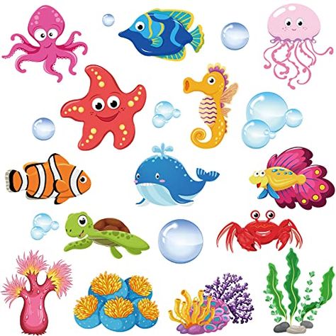 Pictures Of Sea Creatures, School Bulletin Boards, Sea Animal, Art Drawings For Kids, Sea World, School Classroom, Tropical Fish, Peppa Pig, Sea Animals