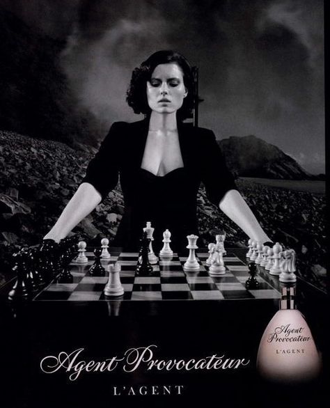 Agent Provacatuer, Fragrance Ad, Chess Queen, Perfume Ad, Beauty Ad, Perfume Fragrance, Perfume Lover, Print Advertising, Agent Provocateur