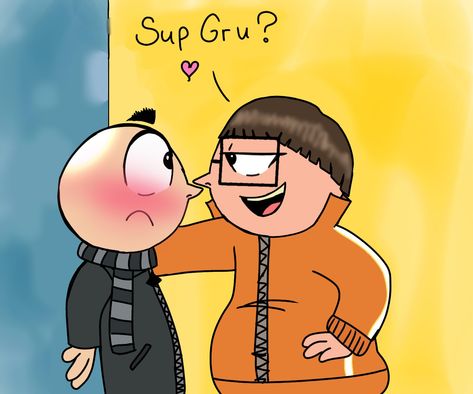 Gru X Vector, Gru X Minion, Sup Jew South Park, Gru And Vector, Gru Fanart, Minions Fanart, Minion Fanart, Sup Jew, The Minions