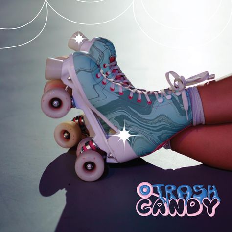 🍬Trash Candy🍬 ✨Trash Candy is a roller skate shop specializing in custom skates and gear for passionate skaters! Their ethically-made… | Instagram Customized Roller Skates, Custom Skates, Skate Aesthetic, Skating Aesthetic, Heck Yeah, Web Design Studio, Now Booking, Never Stop Dreaming, Skate Shop