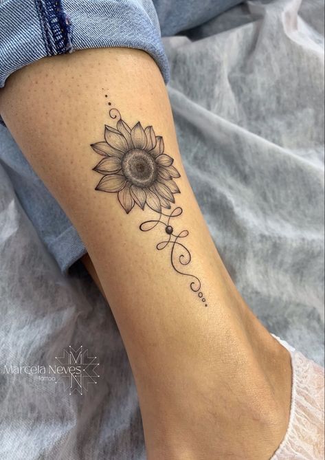 Treasure Tattoo, Fine Line Sunflower Tattoo, Sunflower Tattoo On Wrist, Tattooed Mom, Sister Tat, Shoulder Sleeve Tattoos, Dragon Tattoo Ideas, Unique Tattoos For Women, Flower Tattoo Ideas