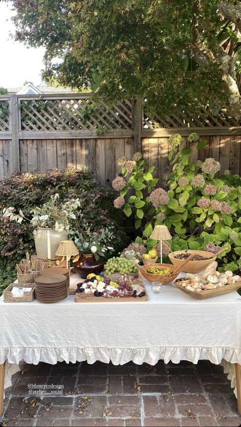 Tea Station Party, Garden Party Bridal Shower Ideas, Garden Bridal Shower Ideas, French Bridal Showers, Gardening Party, Garden Party Bridal Shower, Tea Station, Garden Bridal Showers, Fairy Garden Party