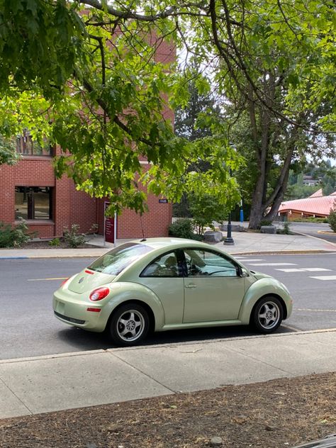 Vw Beetle Aesthetic, Volkswagen Beetle Aesthetic, Green Volkswagen Beetle, Volkswagen Beatle, Volkswagen Beetle Convertible, Bug Car, Volkswagen New Beetle, Car Deco, Beetle Car