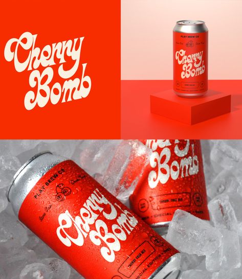 Wonderkind Co, Cola Packaging Design, 60s Packaging Design, Beer Box Packaging, Retro Label Design, Retro Packaging Design Food, Beverage Branding Design, Retro Food Packaging, Soda Label Design