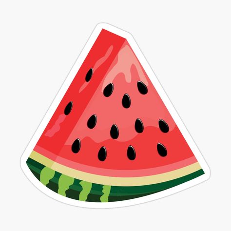 Fruit Stickers Printable, Fruits Stickers, Watermelon Printable, Watermelon Sticker, Watermelon Illustration, Watermelon Wallpaper, Fruit Stickers, Summer Stickers, Watermelon Summer