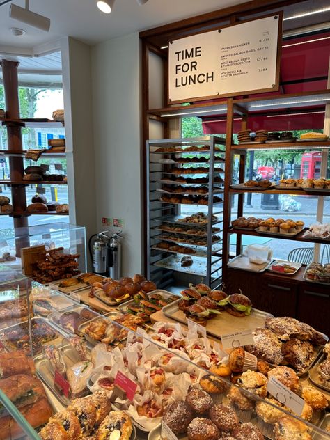 Lunch In London Aesthetic, Local Bakery Aesthetic, London Bakery Aesthetic, London Breakfast Aesthetic, Gails Bakery London, Gail’s Bakery, Bakery Girl Aesthetic, London Cafe Aesthetic, London Bakeries