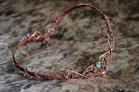 Wire Wrapped Circlet, Wire Wrapped Tiara, Wire Wrap Tiara, Regency Fashion, Diy Jewlery, Head Jewelry, Wire Weaving, Wrapped Jewelry, Wire Art