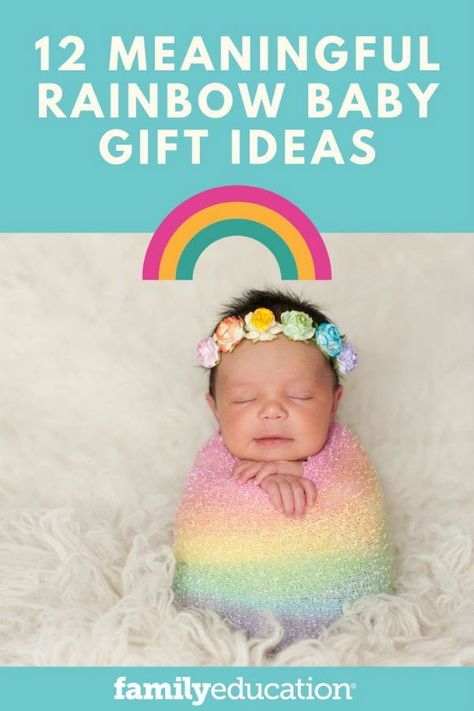 Rainbow Baby Gift Ideas, Rainbow Baby Shower Ideas, Rainbow Baby Quotes, Baby Wishes, Rainbow Baby Gift, Baby Gift Ideas, Gender Reveal Gifts, Baby Shower Gift Basket, Rainbows Christmas