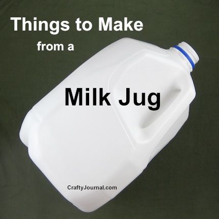 Things to Make with a Milk Jug by Crafty Journal Gallon Jugs Crafts, Milk Jug Projects, Milk Bottle Craft, Milk Jug Igloo, Polish Rocks, Milk Carton Crafts, Milk Jug Crafts, Plastic Milk Bottles, Plastic Bottle Crafts Diy