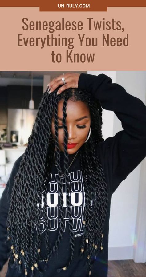 Single Twists Braids, Senegalese Twist Natural Hair, Chunky Senegalese Twists, Segaleses Twist, Senegalese Twist Over Locs, Long Senegalese Twist With Curly Ends, Medium Large Senegalese Twist, Large Rope Twist Braids, Sengalese Twists Large