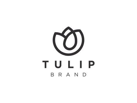 Tulip Brand Tulip Logo Design, Nutrition Logo Design, Lion Icon, Nutrition Logo, Wood Logo, Decor Logo, Branding Design Packaging, Flower Icons, Tulip Design