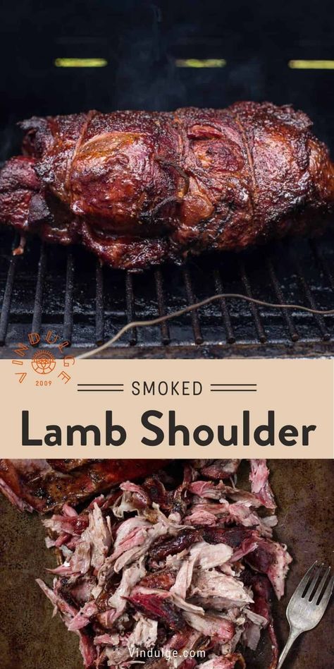 Smoked Lamb Shoulder, Lamb Recipes Oven, Lamb Shoulder Chops, Cooking Lamb, Pulled Lamb, Lamb Roast Recipe, Lamb Shoulder Roast, Smoked Lamb, Lamb Loin