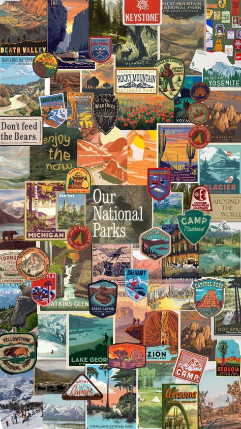 #vintage #nature #nationalparks #patches #nationalpark #hike #colorado #mountainrange #mountainlife #mountains #vintageaesthetic #wallpaper #art College Poster, Mountain Camping, Adventure Aesthetic, Iphone Wallpaper App, Nature Posters, Art Wallpaper Iphone, Wallpaper Art, Home Icon, Vintage Nature