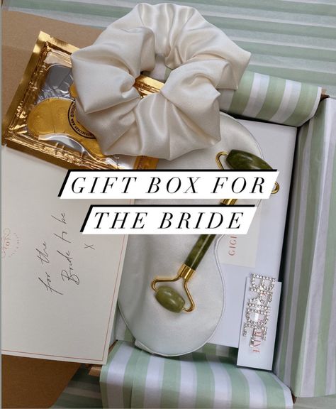 Bride-to-be Gift Box curated on LTK Luxury Classic Bridal Sets As Gift, Basket Gift For Bride, Get Ready Gift Basket For Bride, Bride To Be Basket Ideas, Bride Basket Gift Ideas, Classic White Bridal Set Gift, Gift Box For Bride, Bride Basket, Basket Gift Ideas