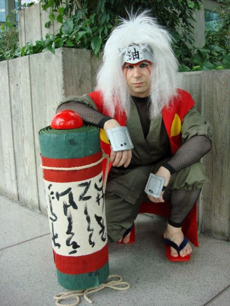 Jiraiya -Naruto Anbu Cosplay, Jiraiya Cosplay, Naruto Halloween Costumes, Jiraiya Sensei, Pervy Sage, Manga Costume, Legendary Sannin, Jiraiya Naruto, Naruto Jiraiya