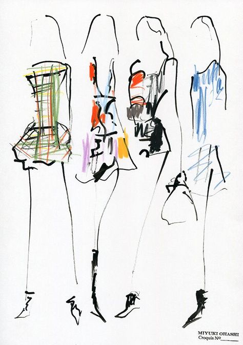 Miyuki Ohashi, Fashion Design Inspiration, Dior Cruise, Fashion Sketchbook, Fashion Illustration Sketches, Fashion Figures, Illustration Fashion Design, Arte Inspo, Fashion Art Illustration