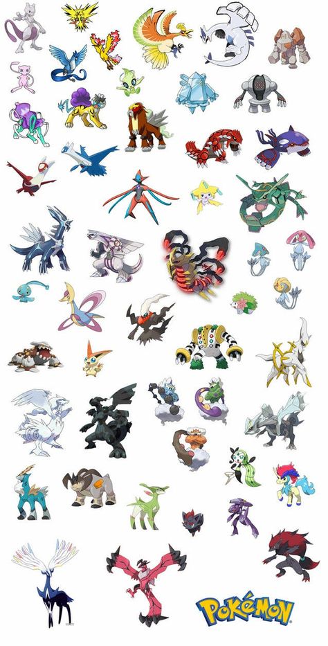 All Legendary Pokemon, Pokémon White, Legendary Pokemon, Pikachu Art, Pokemon Backgrounds, Pokemon Poster, Pokemon Stickers, Pokemon Pokedex, Pokemon Coloring Pages