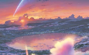 HD Wallpaper | Background ID:748076 Kimi No Na Wa Wallpaper, Your Name Wallpaper, Free Download Pictures, Your Name Anime, Name Wallpaper, Awesome Anime, Anime Inspired, Anime Background, Anime Scenery